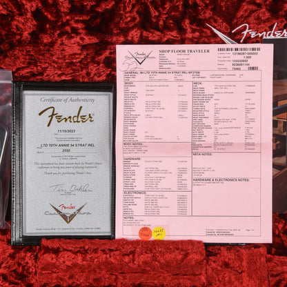 Fender Custom Shop 70th Anniversary '54 Stratocaster Relic Sunburst 2024