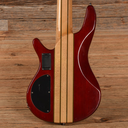 Ktone 6-String Fretless Bass Transparent Red