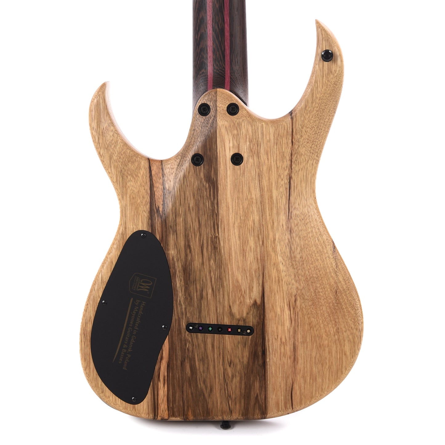 Mayones Duvell Elite 7 Baritone Flamed Maple 5A/Black Limba Trans Dirty Red