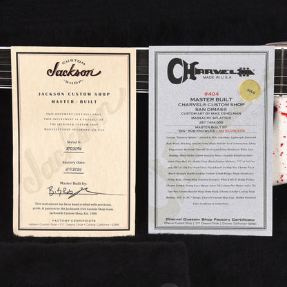 Charvel Custom Shop San Dimas Custom "Massacre Splatter" Artwork by Mike Eshelman Master Built by "Big Rob" Knowles