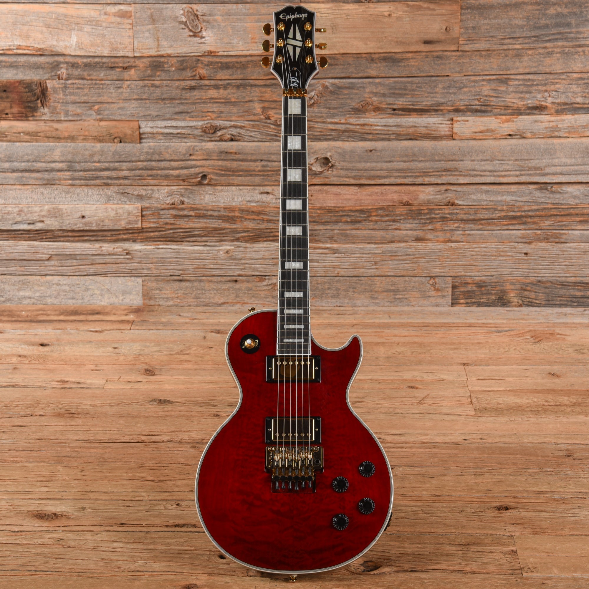 Epiphone Alex Lifeson Les Paul Custom Axcess Ruby 2022
