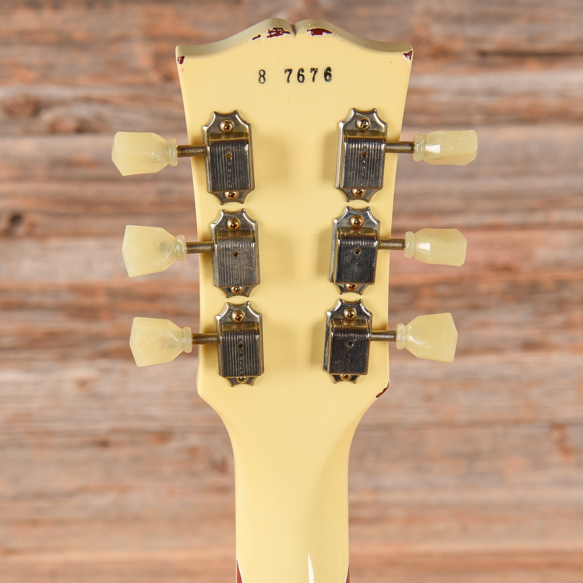 Gibson Custom Painted Over Series '58 Les Paul Standard Reissue Classic White Over Cherry Sunburst 2017