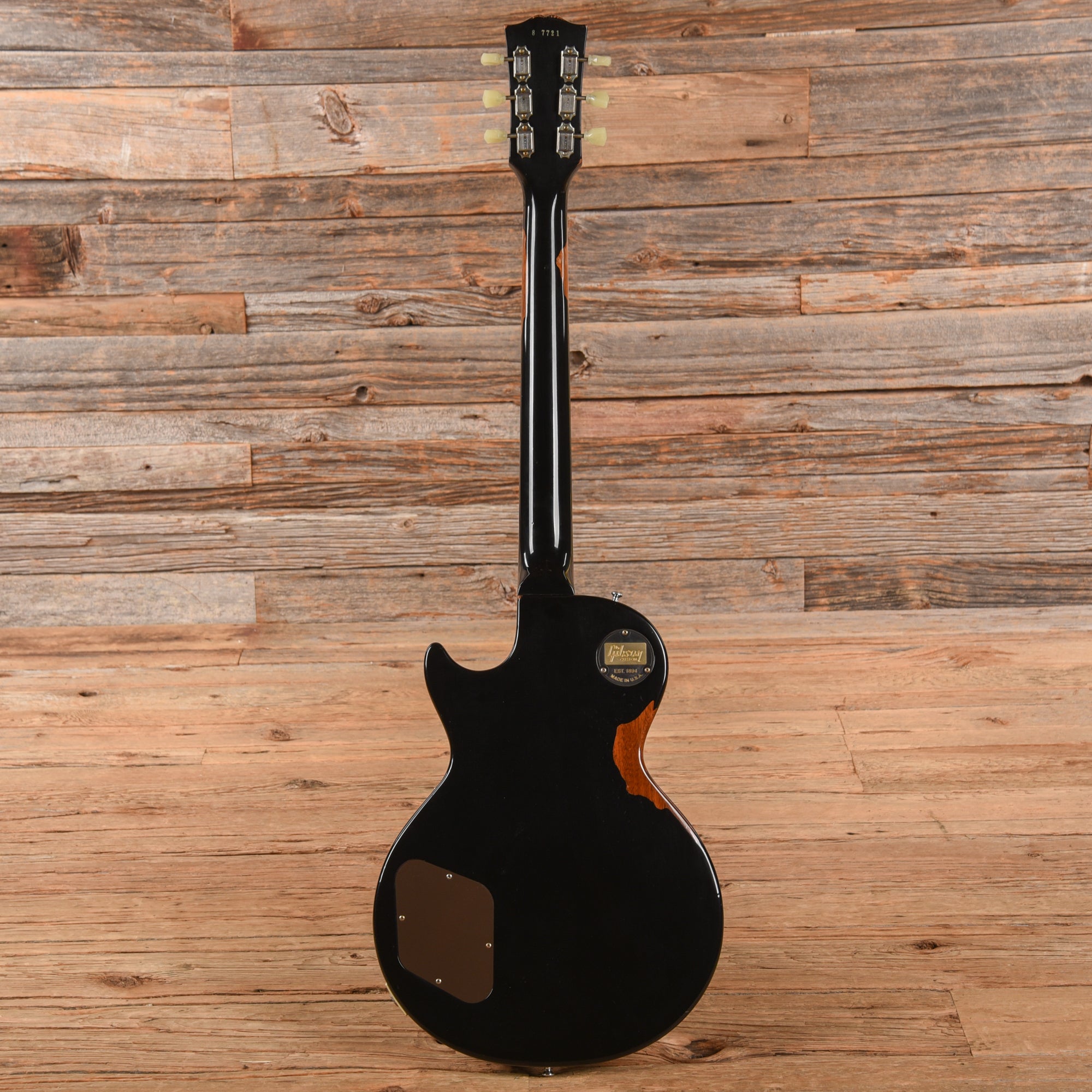 Gibson Custom Painted Over Series '58 Les Paul Standard Reissue Ebony Over Gold 2017