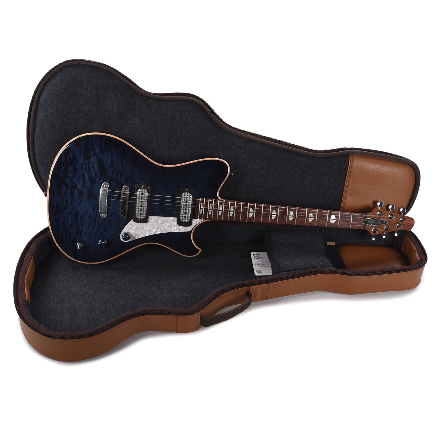 Powers Electric A-Type Select Quilt Twilight Blue Hardtail w/FF42 Pickups