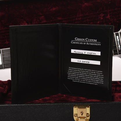 Gibson Custom Shop Flying V Custom Ebony Gloss w/Ebony Fingerboard