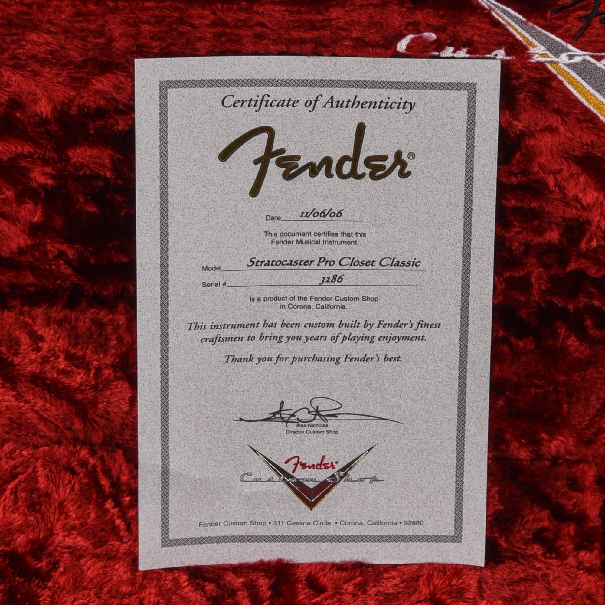 Fender Custom Shop Stratocaster Pro CC Sunburst