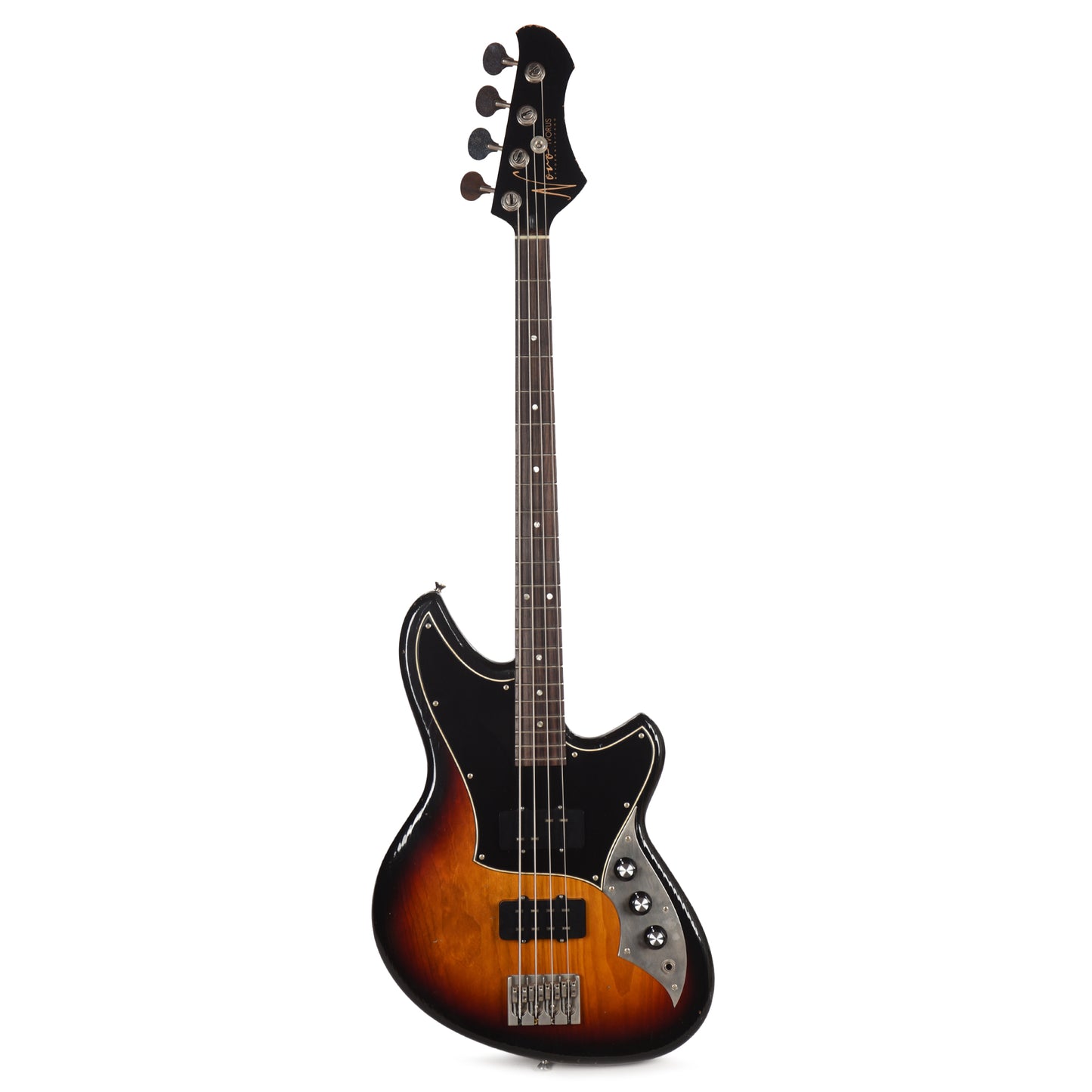 Novo Ivorus Bass 3-Tone Burst Light Distress
