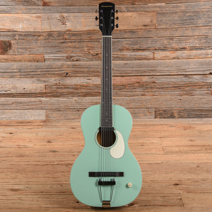 Orangewood Juniper Surf Green Live Rubber Bridge Parlor Acoustic Guitar