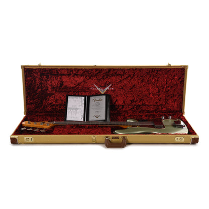 Fender Custom Shop 1960 Precision Bass Relic Super Faded Aged Sage Green Metallic