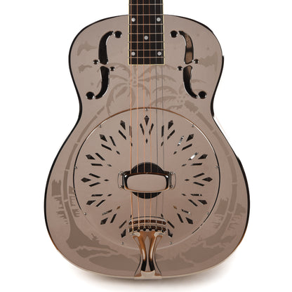 National Style O Single Cone Brass Bright Nickel 14-Fret