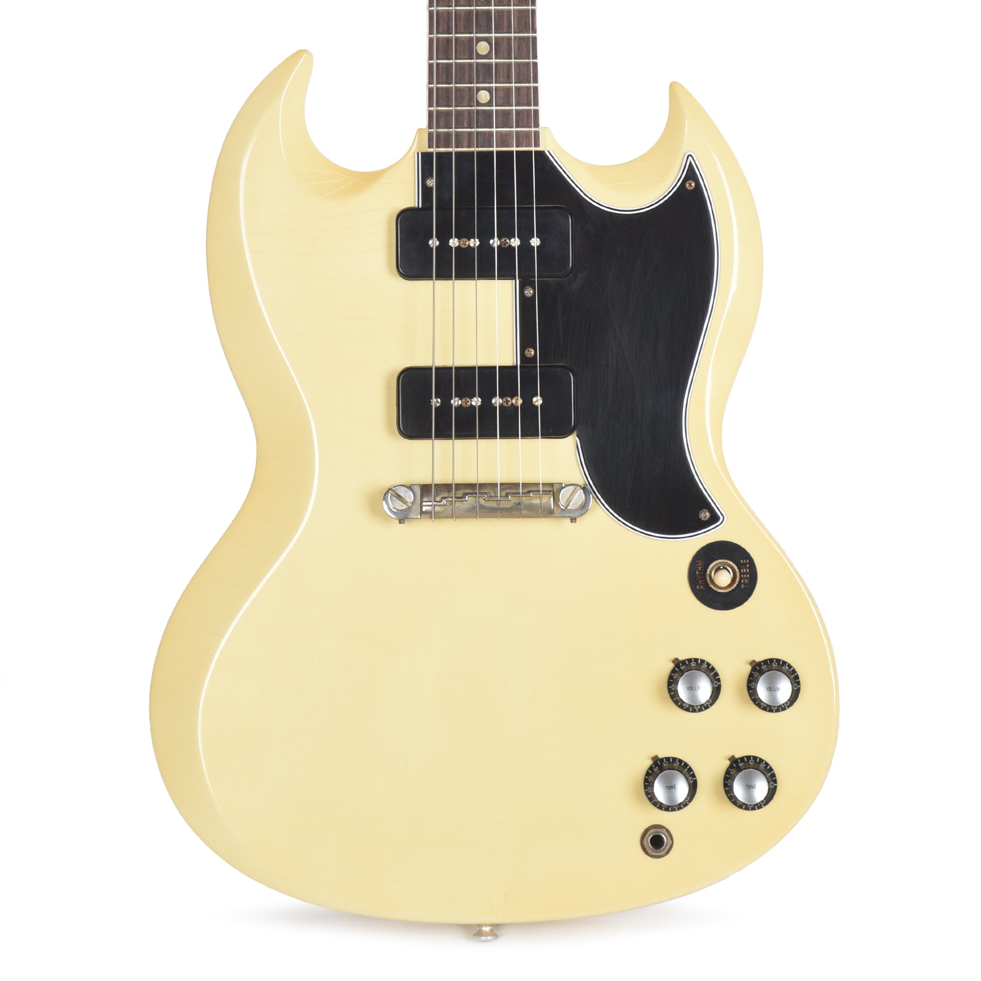 Gibson Custom Shop Murphy Lab 1963 SG Special Reissue Classic White Ultra Light Aged w/Lightning Bar