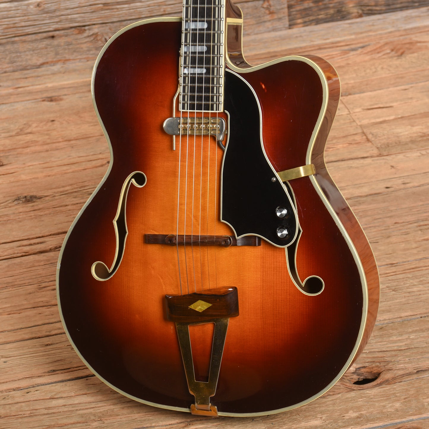 Barker Hollow Body Jazz Guitar Sunburst 1972