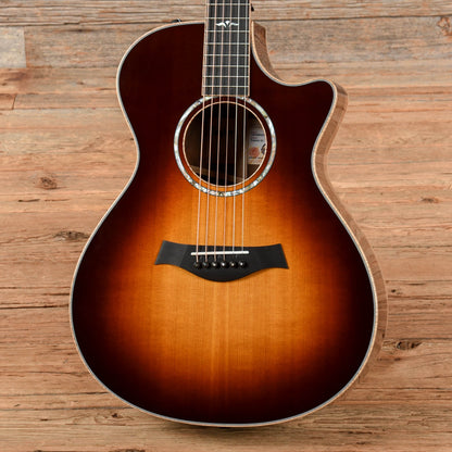 Taylor Custom Grand Concert Western Red Cedar/AA Walnut ES2 w/Figured Maple Binding Tobacco Sunburst 2024