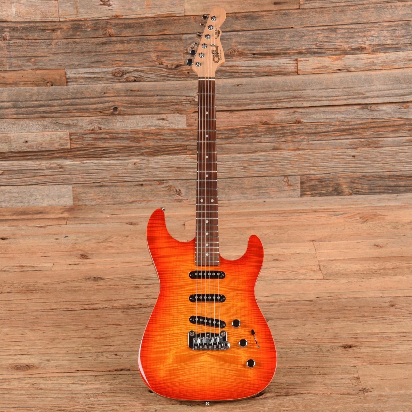 G&L S-500 Deluxe Cherry Sunburst 2013