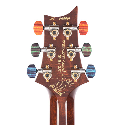 PRS Private Stock #11762 DGT Quilted Maple/African Mahogany Zombie Fade w/Stained Curly Maple Inlays & Tuners