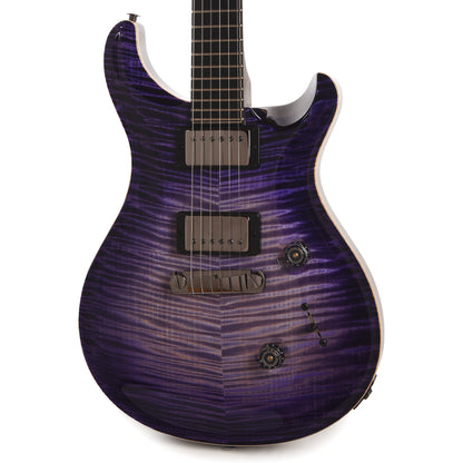 PRS Private Stock #11757 Custom 24 Stoptail Curly Maple/Swamp Ash Purple Glow w/Pale Moon Ebony Neck & Bats in Flight Inlay
