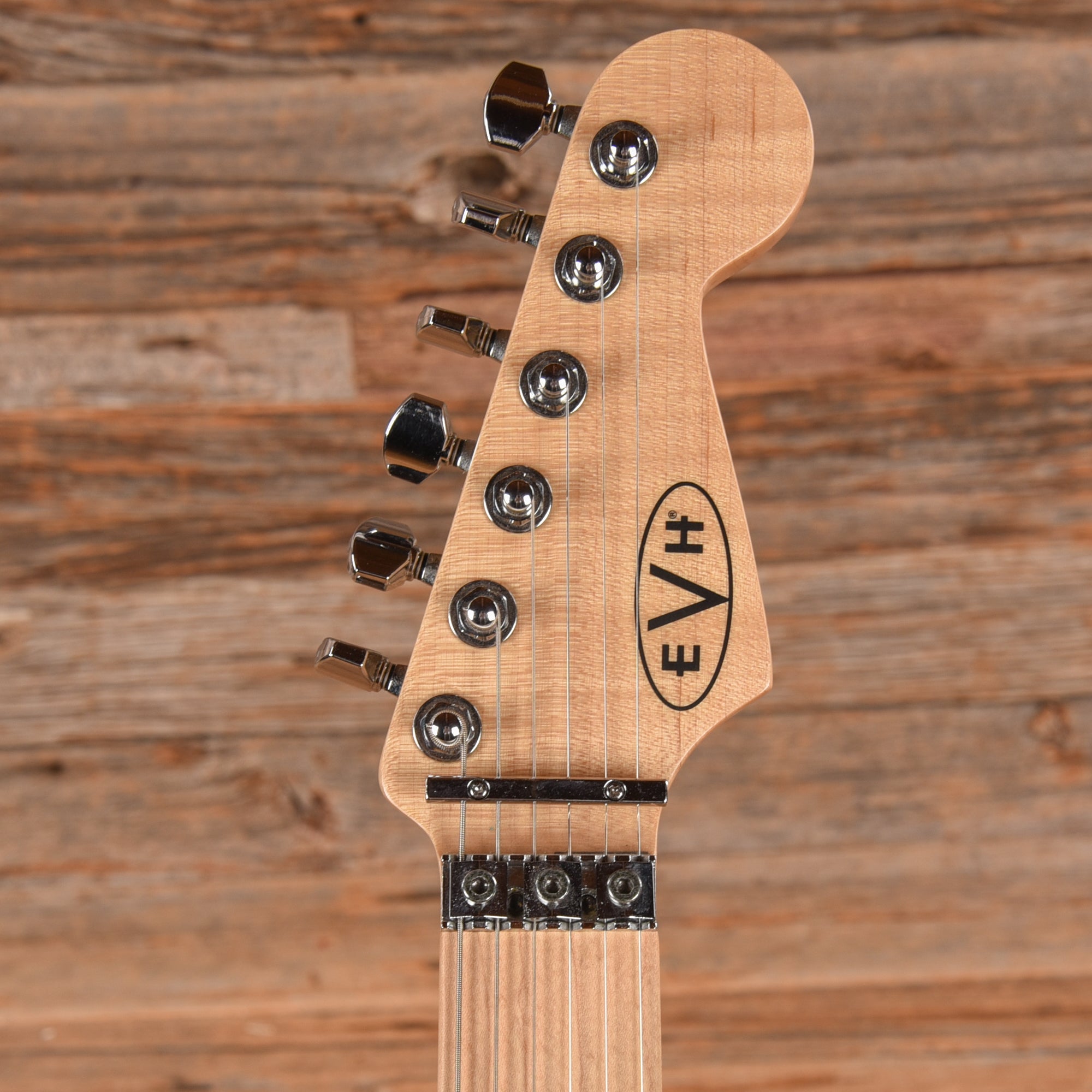 EVH Striped Series Red with Black and White Stripes 2014