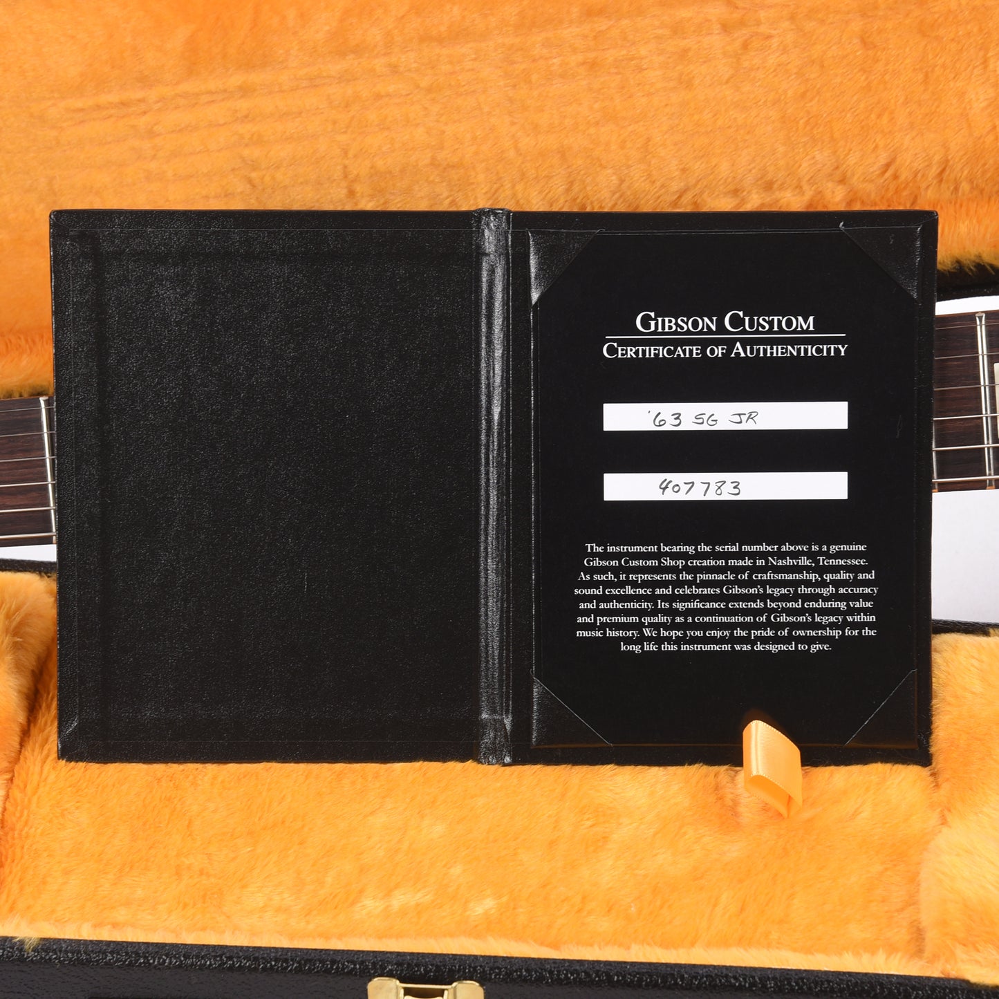 Gibson Custom Shop 1963 SG Junior Silverburst VOS