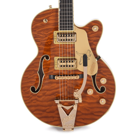 Gretsch Limited Edition Falcon Center Block Jr. with Bigsby Quilted Maple Roundup Orange