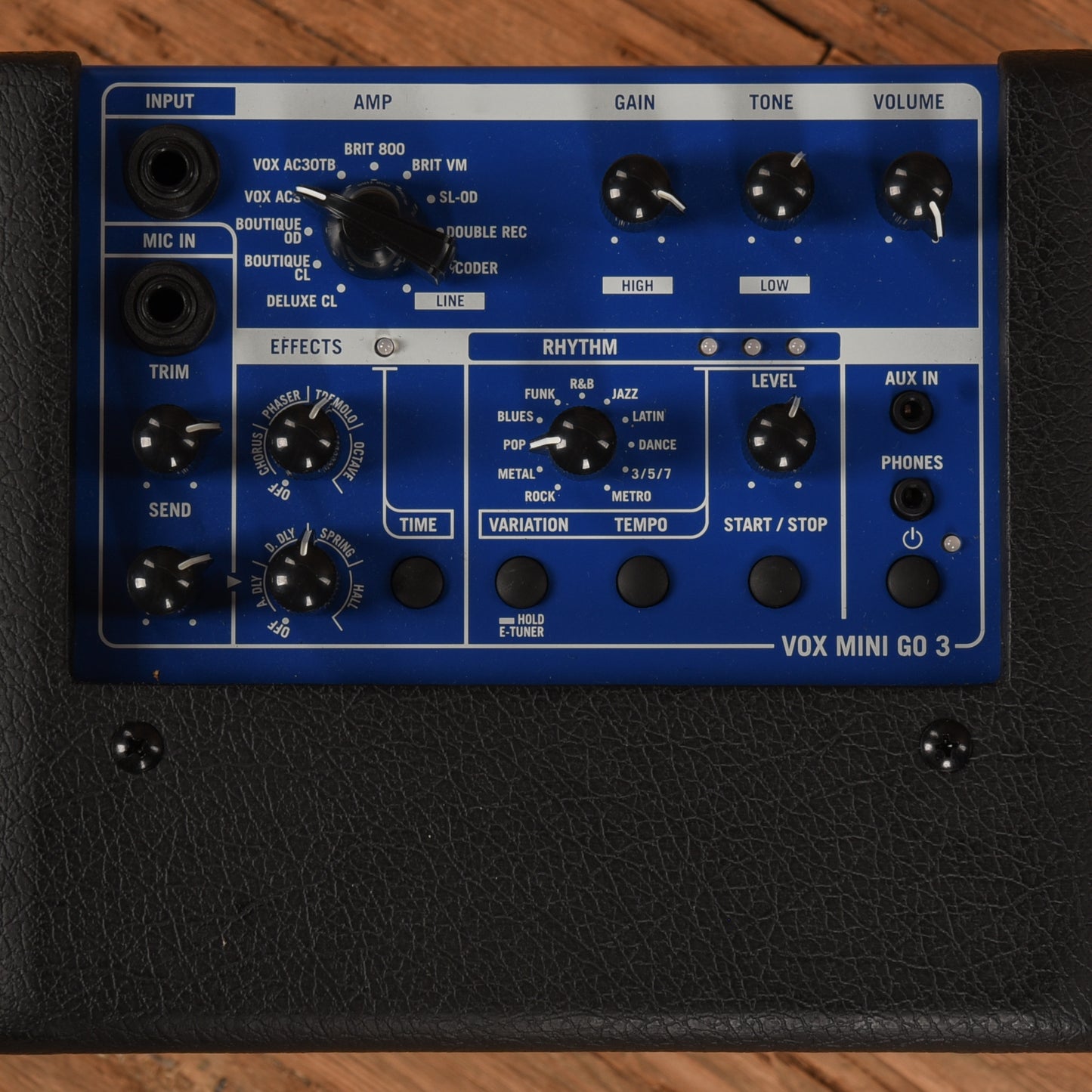 Vox Mini Go MINIGO3BL 3W 1x5 Portable Modeling Amp Cobalt Blue