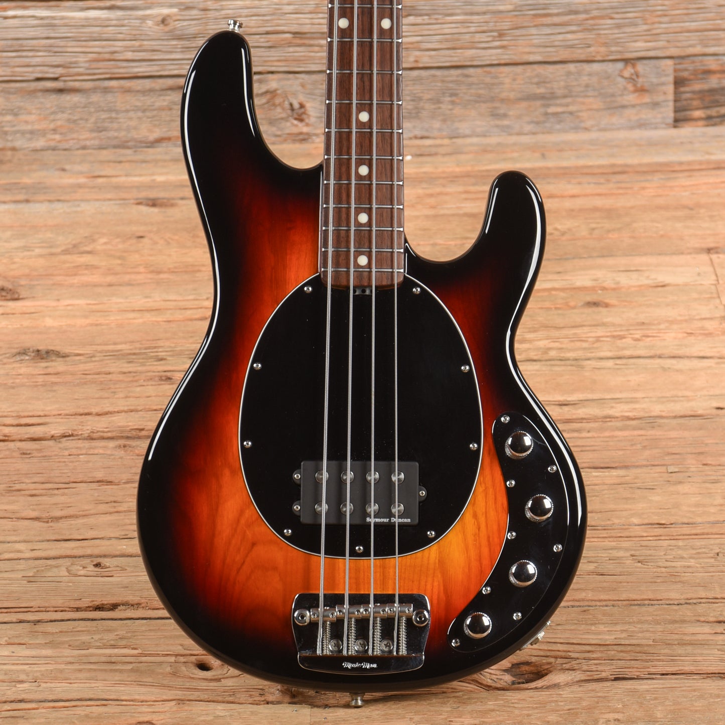 Music Man StingRay 4 H Neck-Through 3-Band EQ Vintage Sunburst 2015