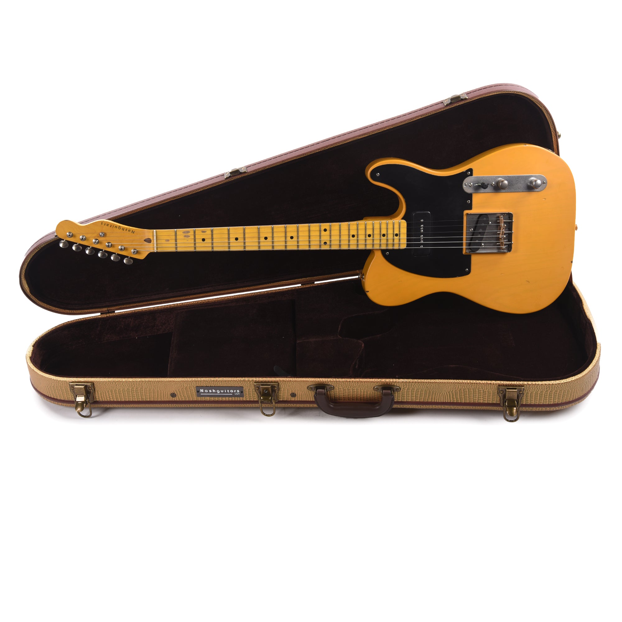 Nash T-52 Ash Butterscotch Blonde Light Relic w/Neck P-90