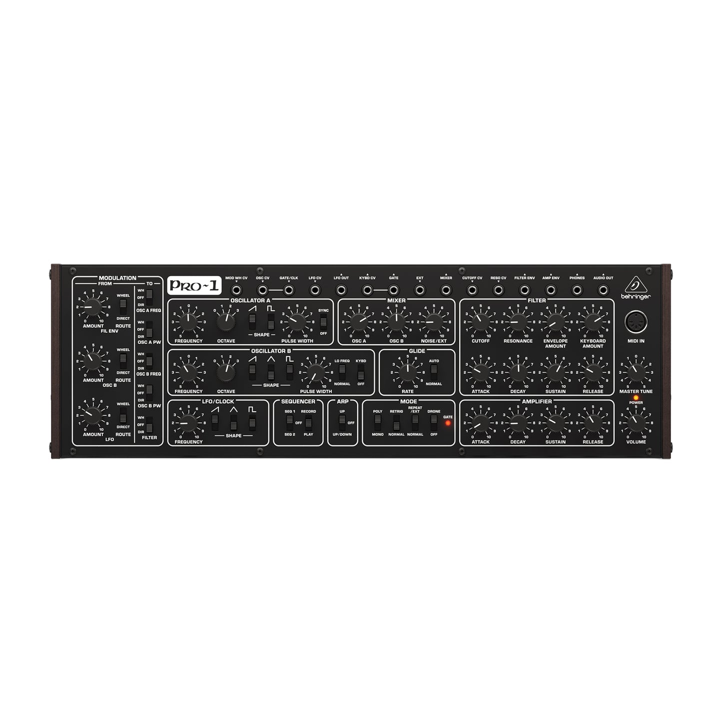 Behringer PRO-1 Monophonic Semi-Modular Analog Desktop Synthesizer