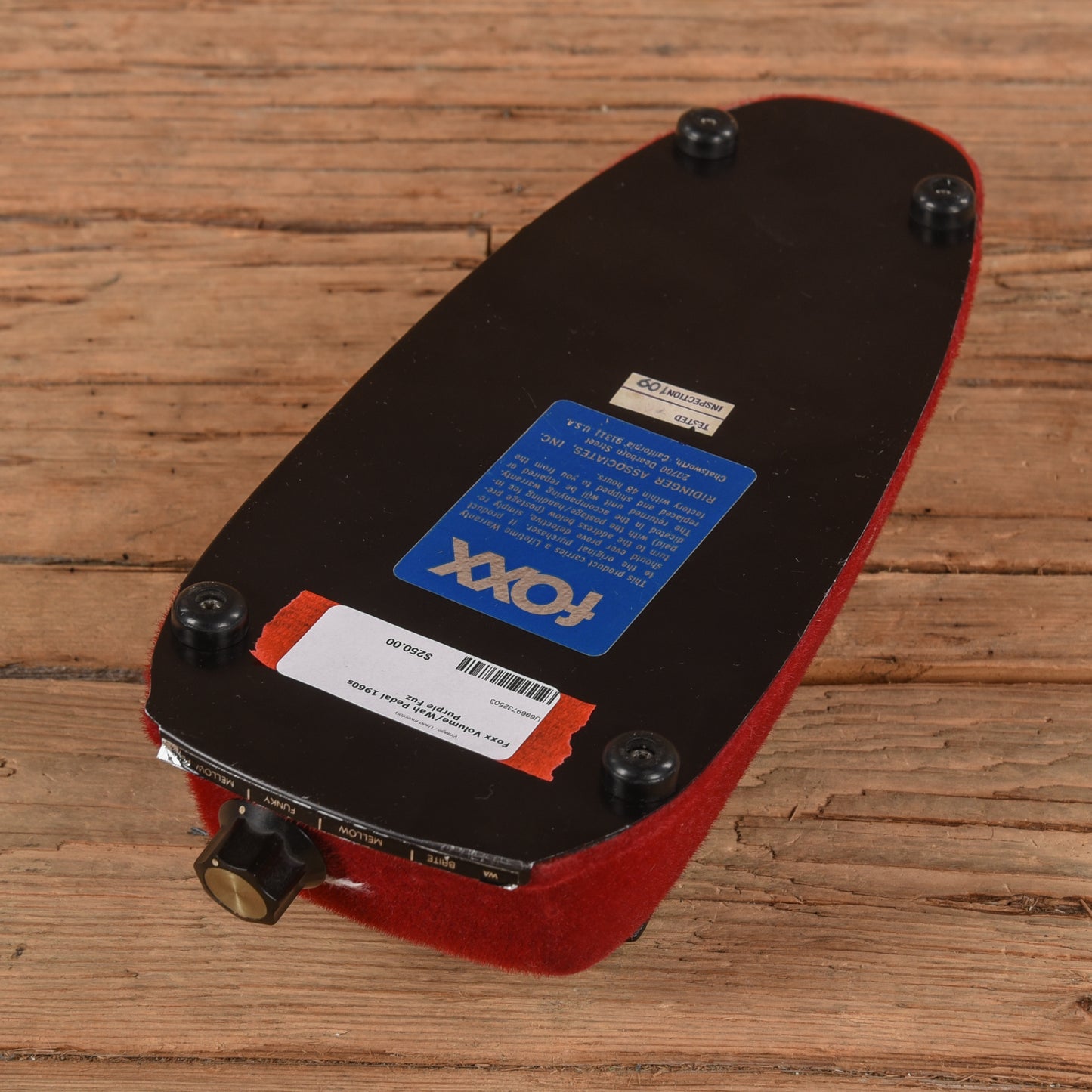 Foxx Volume/Wah Pedal Purple Fuz 1960s