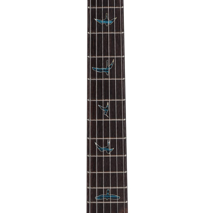 PRS Private Stock #11765 Custom 24 Spalted Maple/African Mahogany Blue Tourmaline w/Stained Curly Maple Inlays & Figured Mahogany Neck