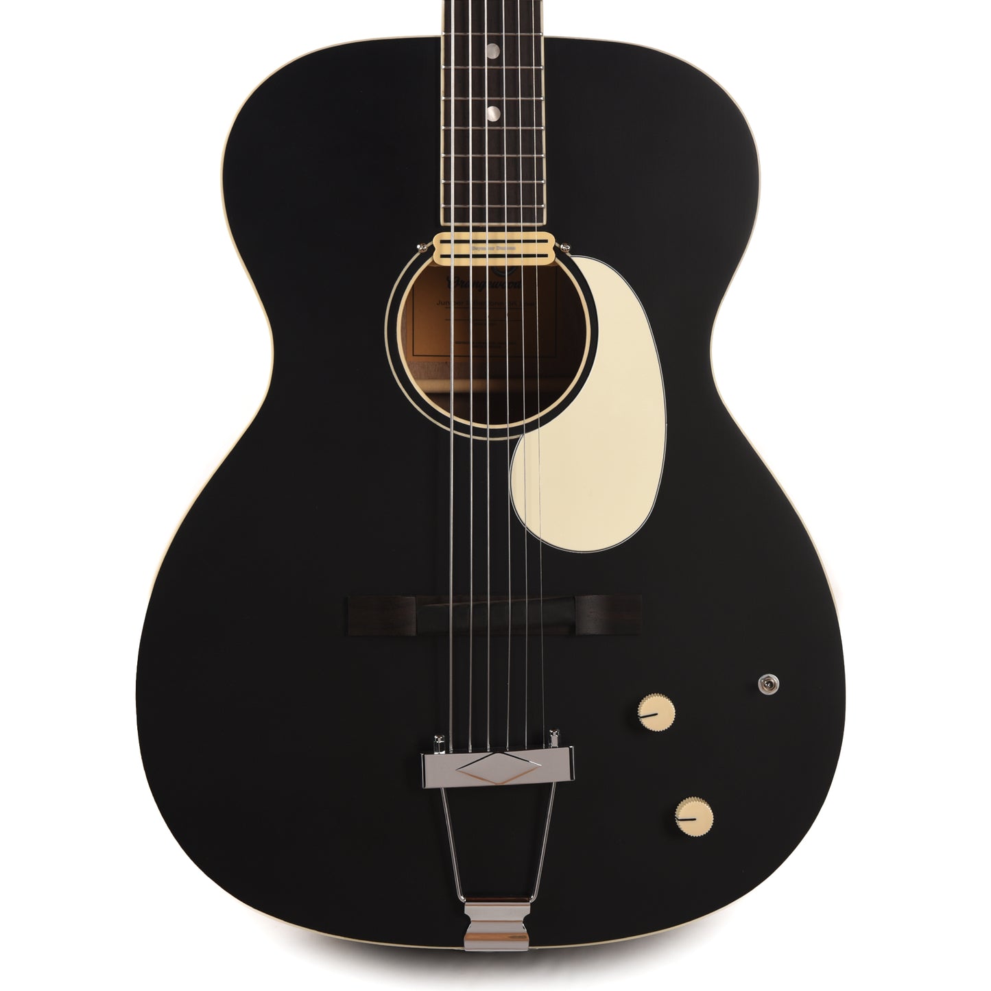Orangewood Juniper II Baritone Black Live Rubber Bridge Acoustic-Electric Guitar