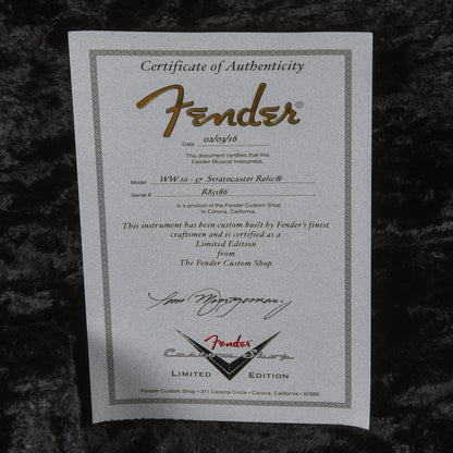 Fender Custom Shop WW10 '57 Stratocaster Relic Shoreline Gold 2016