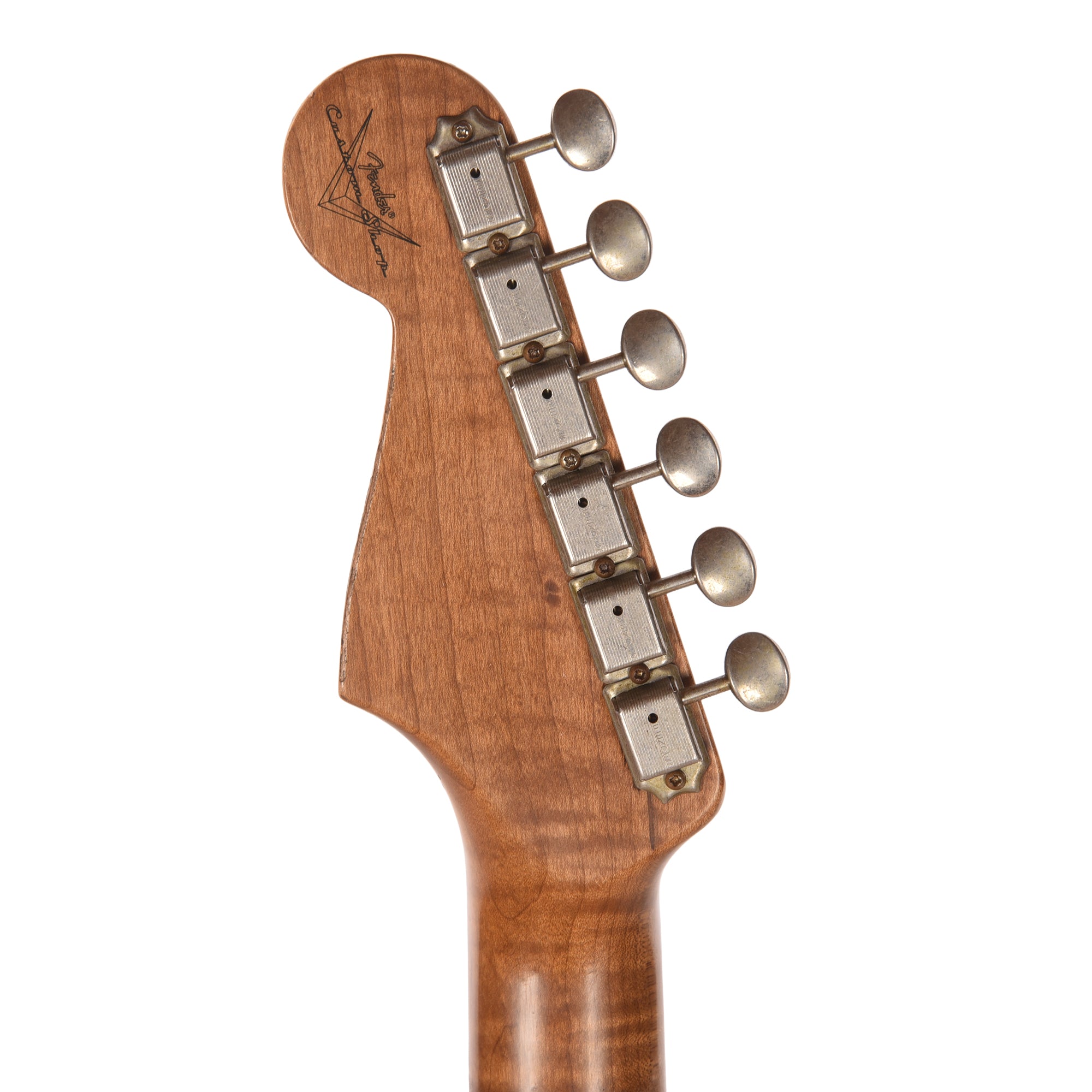 Fender Custom Shop Artisan Dual P90 Stratocaster Flame Maple Top & 1-Piece Vintage Michigan Mahogany Body Aged Violin Burst Relic