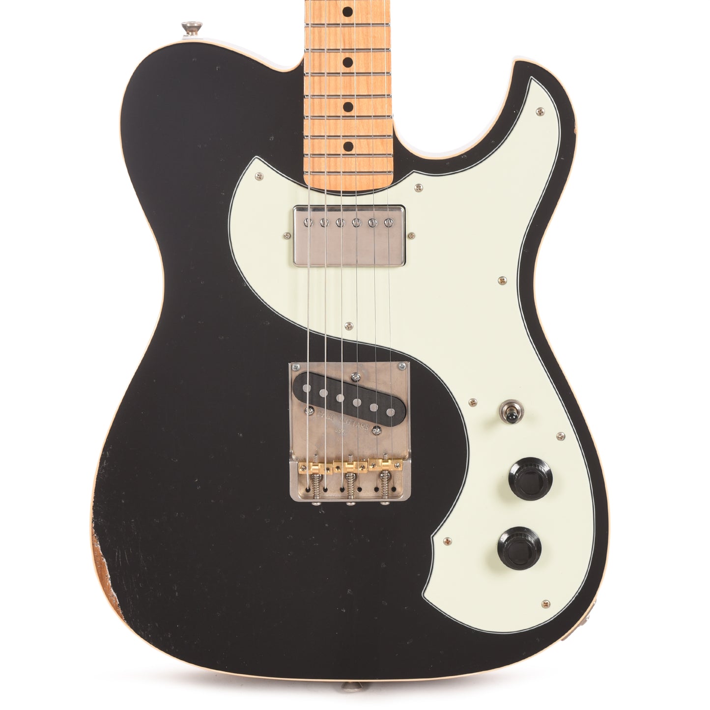 Fano Alt de Facto TC6 Bull Black Light Distress w/McNelly Pickups & Stainless Steel Frets
