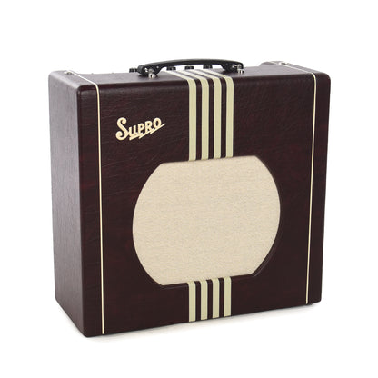 Supro Delta King 12 15W 1x12 Guitar Combo Amp w/ Reverb Limited Burgundy & Cream