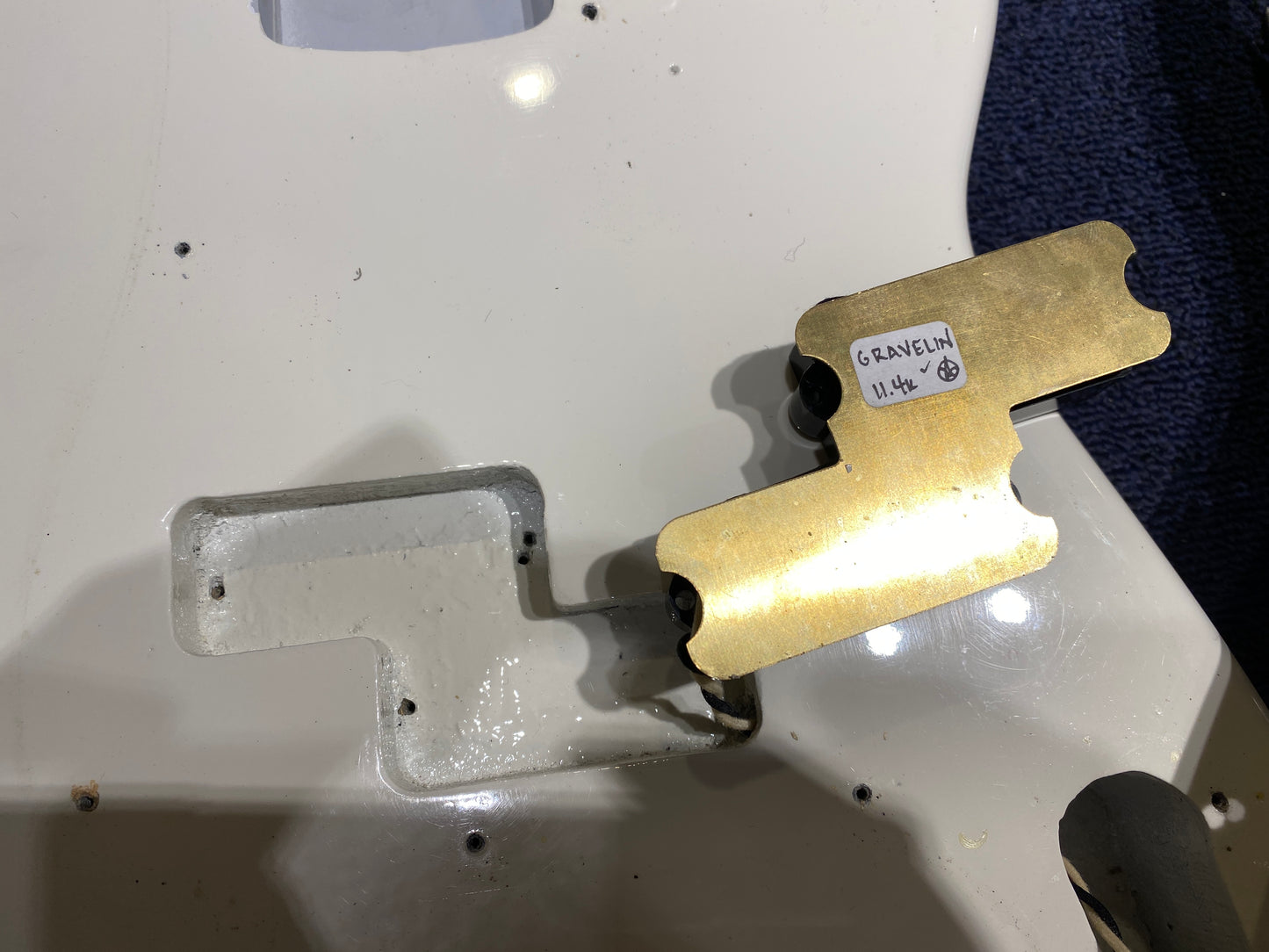 Fender Precision Bass White Refin 1972