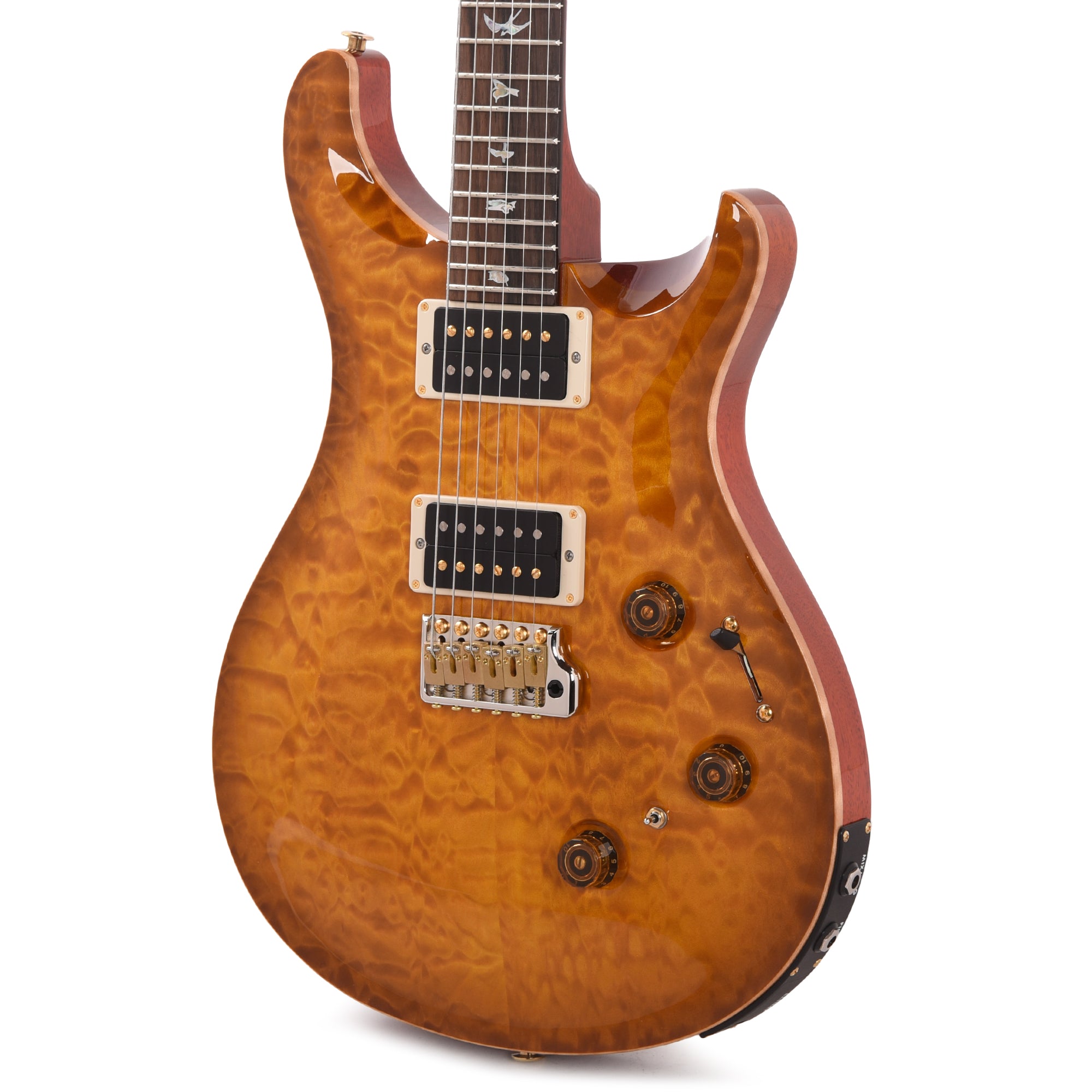 PRS Wood Library Custom 24 Piezo 10-Top Quilt Faded McCarty Sunburst w/Brazilian Rosewood Fingerboard