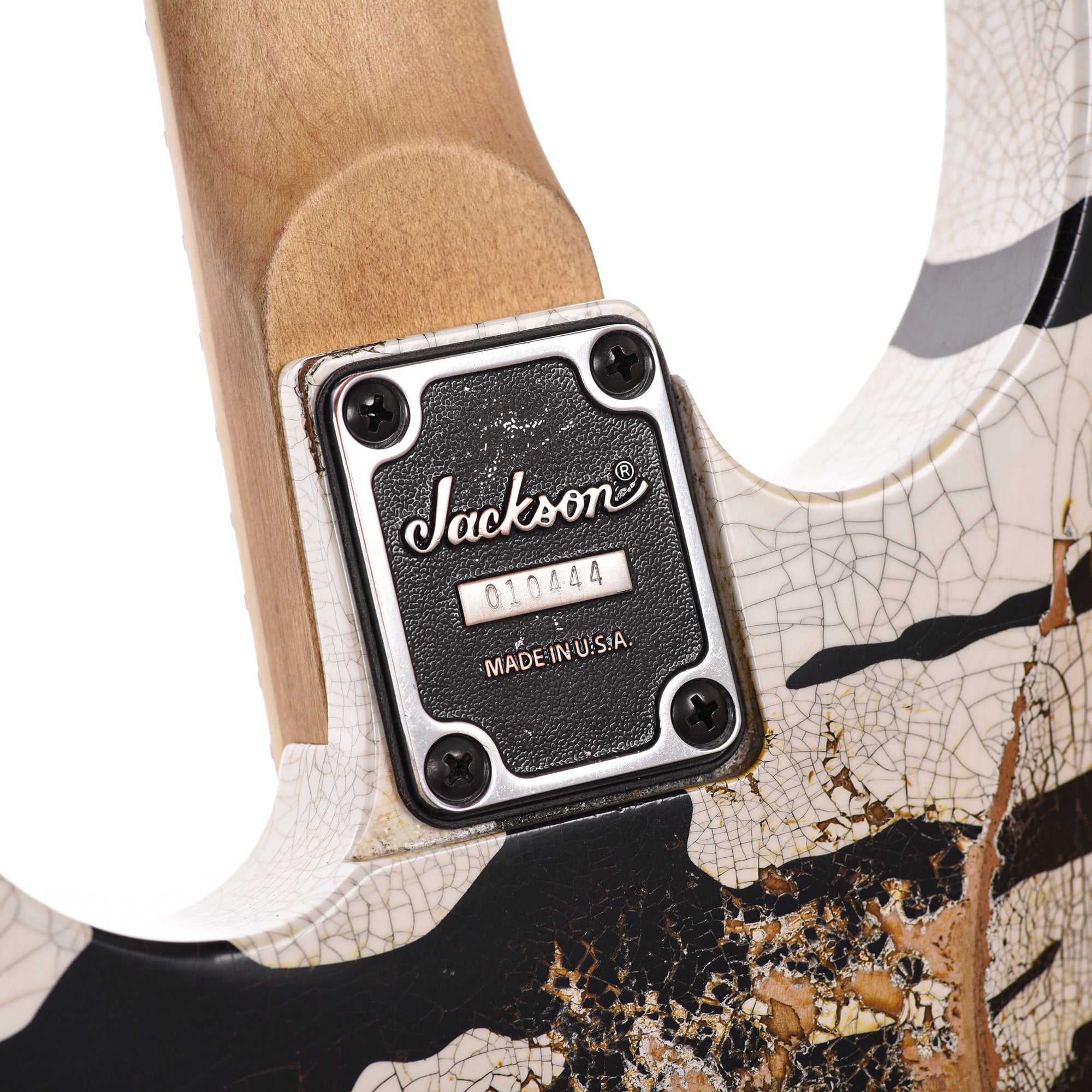 Jackson Custom Shop Dinky 2H FR Nitro Relic Tour Snow White Bengal Tiger