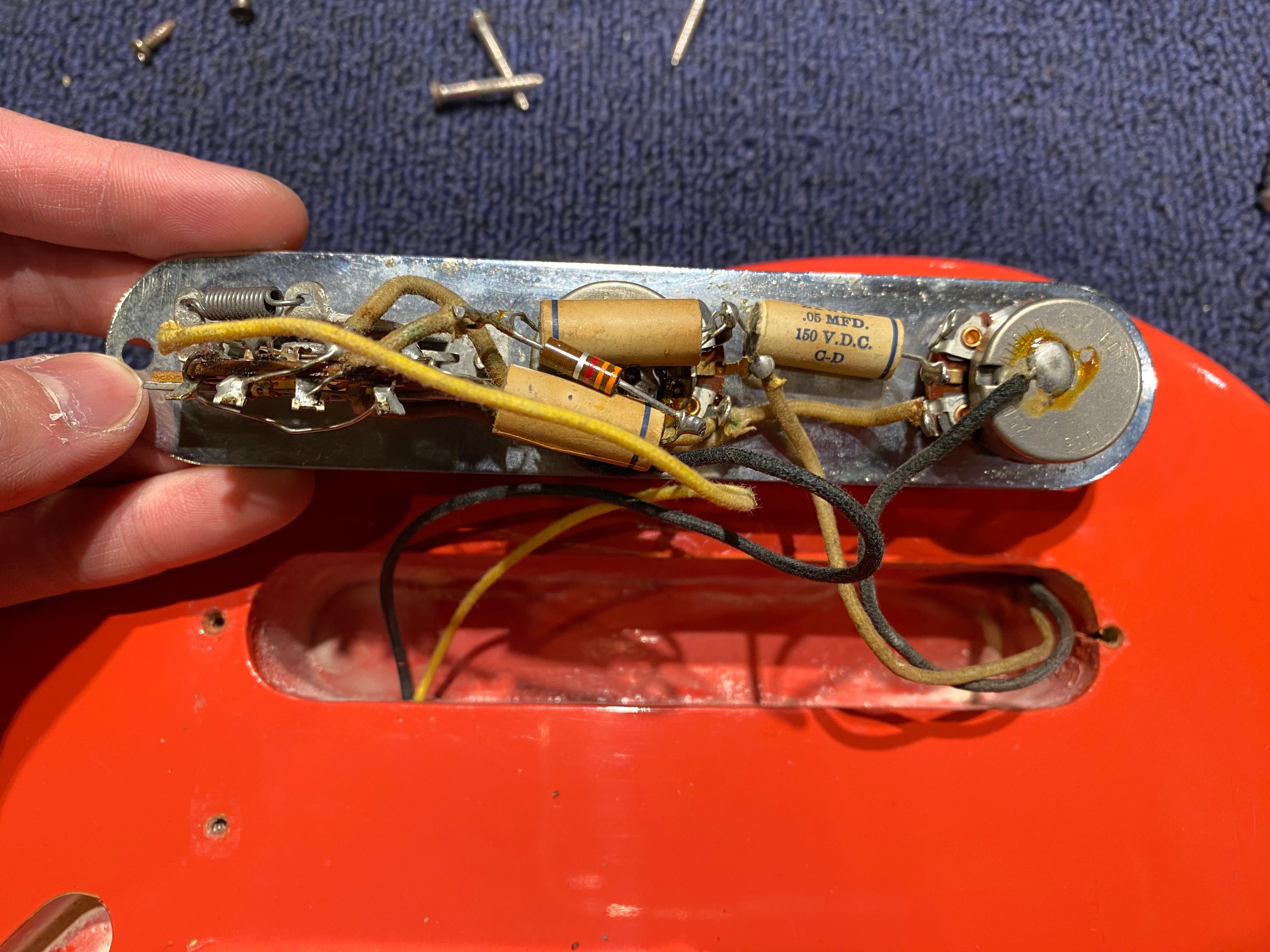 Fender Esquire Fiesta Red Refin 1960