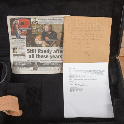 Kramer American Pacer (Previously Owned by Randy Bachman) Black 1985