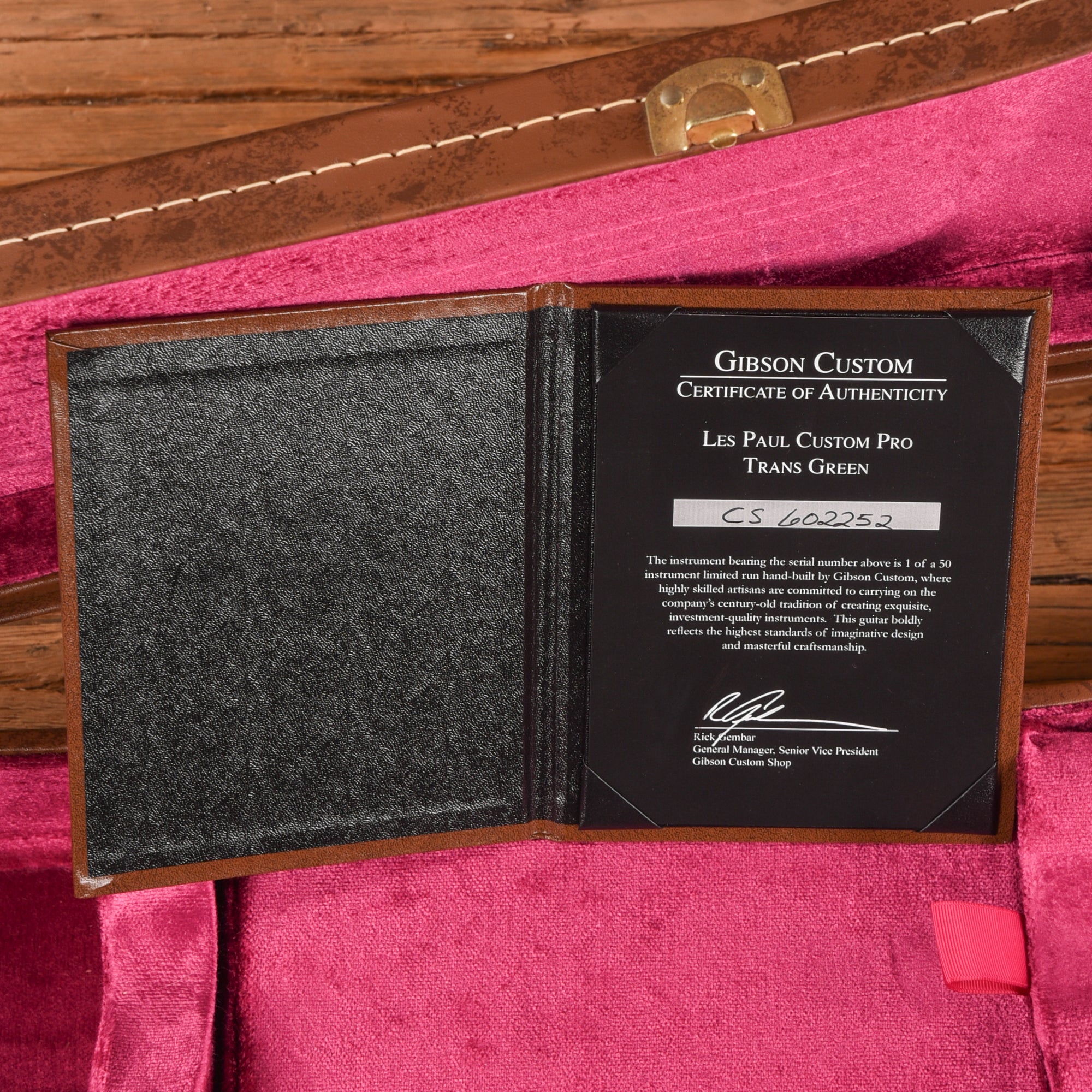 Gibson Custom Les Paul Custom Pro Trans Green 2016
