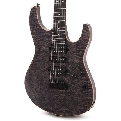 Suhr Custom Modern HSH Quilted Maple/Swamp Ash Transparent Charcoal