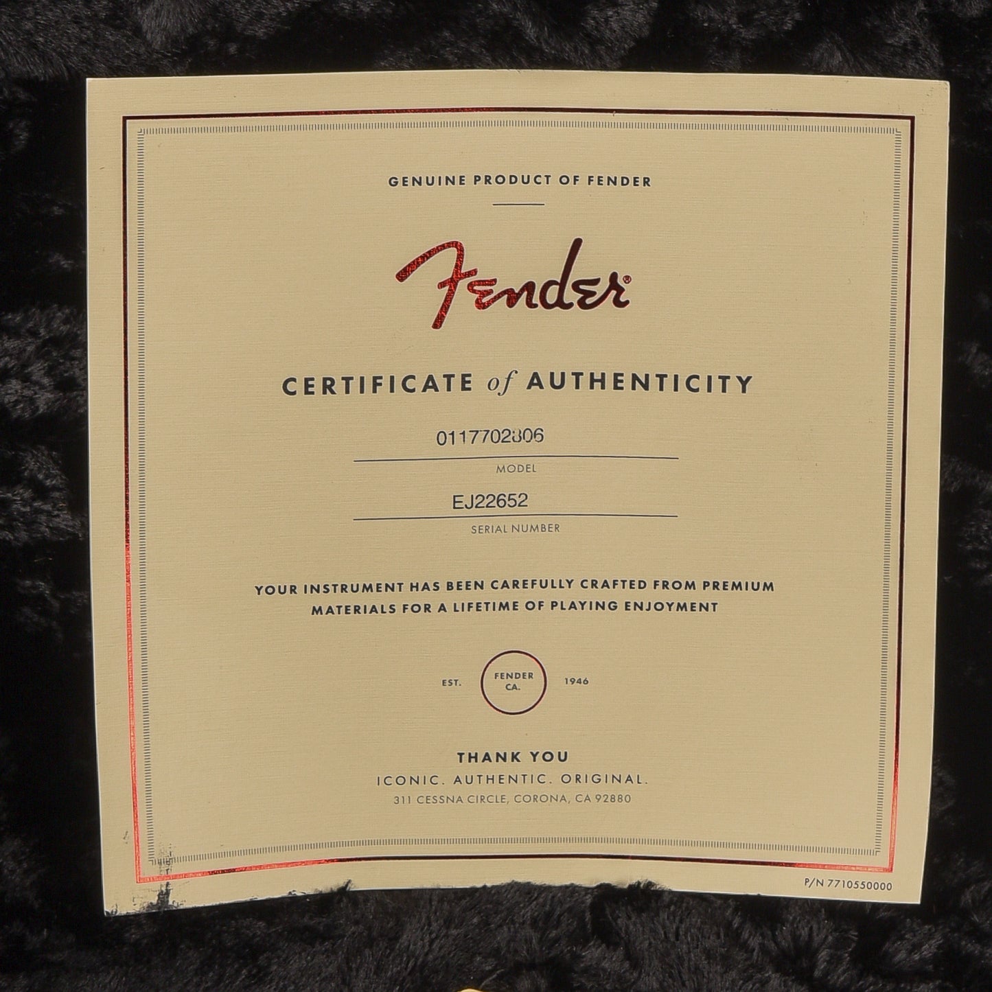 Fender Eric Johnson Stratocaster Black 2021