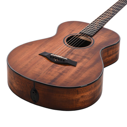 Taylor Custom Grand Concert 12-Fret Tasmanian Blackwood Antique Blonde w/Engraved Twist & Ocean Vine Inlays