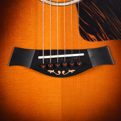 Taylor Custom Grand Pacific European Spruce/Mahogany Vintage Sunburst Top w/Figured Maple Binding