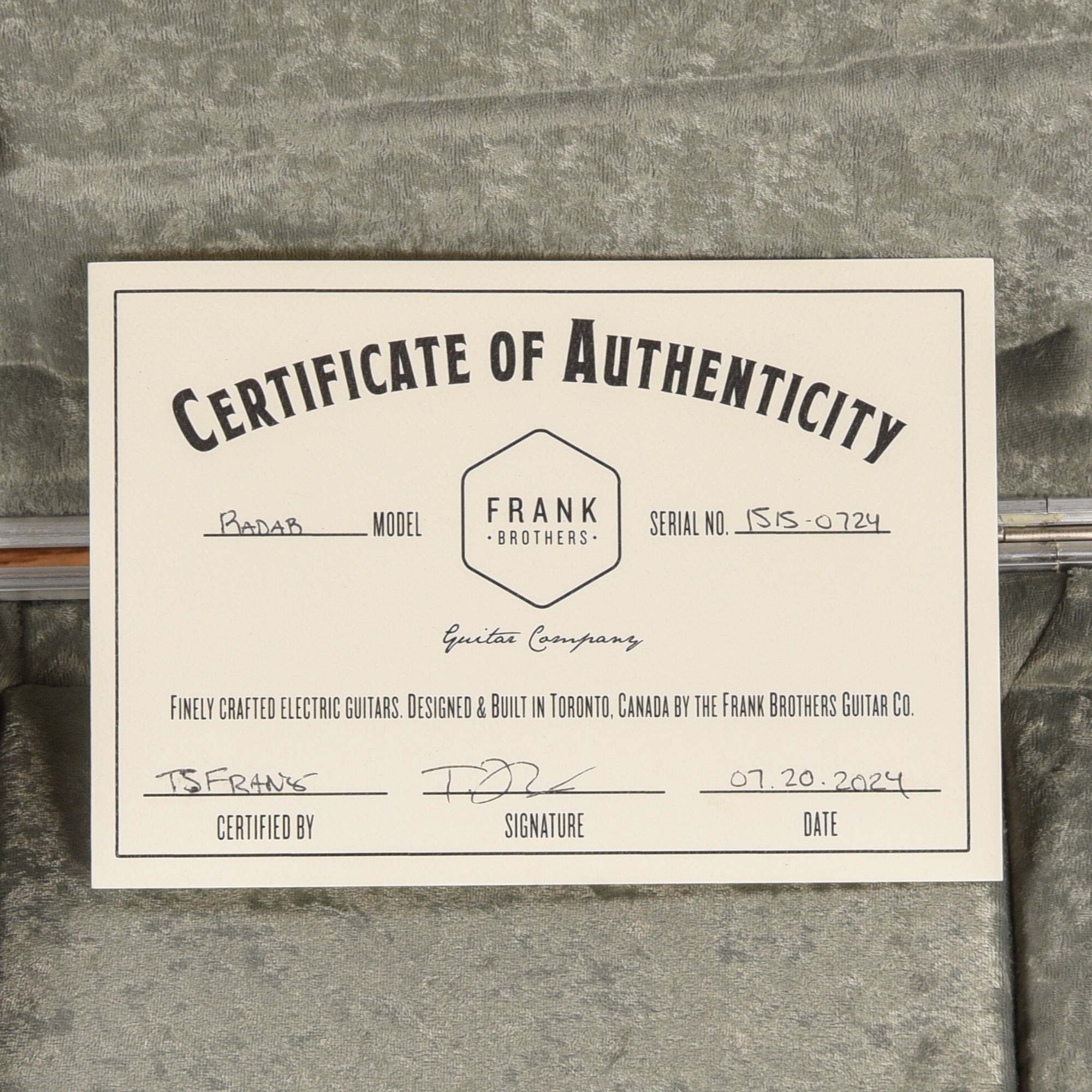 Frank Brothers Radar Grey 2024