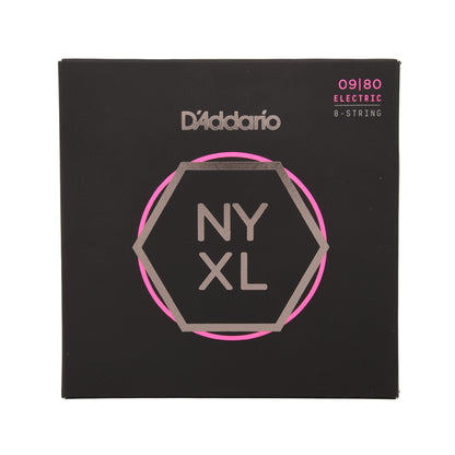 D'Addario NYXL Electric Guitar Strings Super Light 8 String 9-80