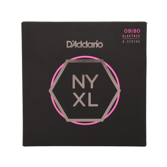 D'Addario NYXL Electric Guitar Strings Super Light 8 String 9-80