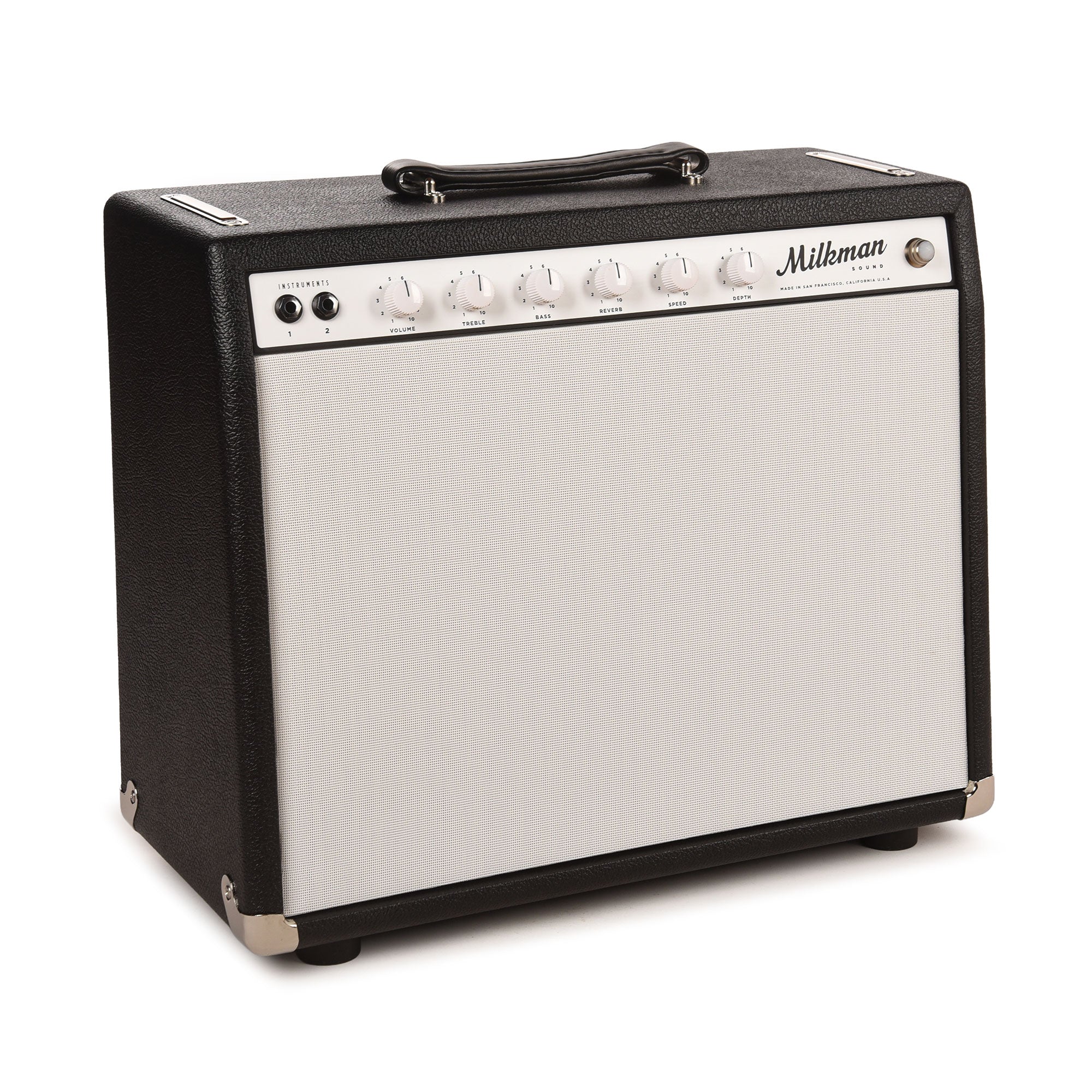 Milkman HT15 Harmonic Tremolo 1x12 Combo 15W w/ Large Ceramic Jupiter Speaker Tuxedo Black Tolex w/ White Grill Cloth