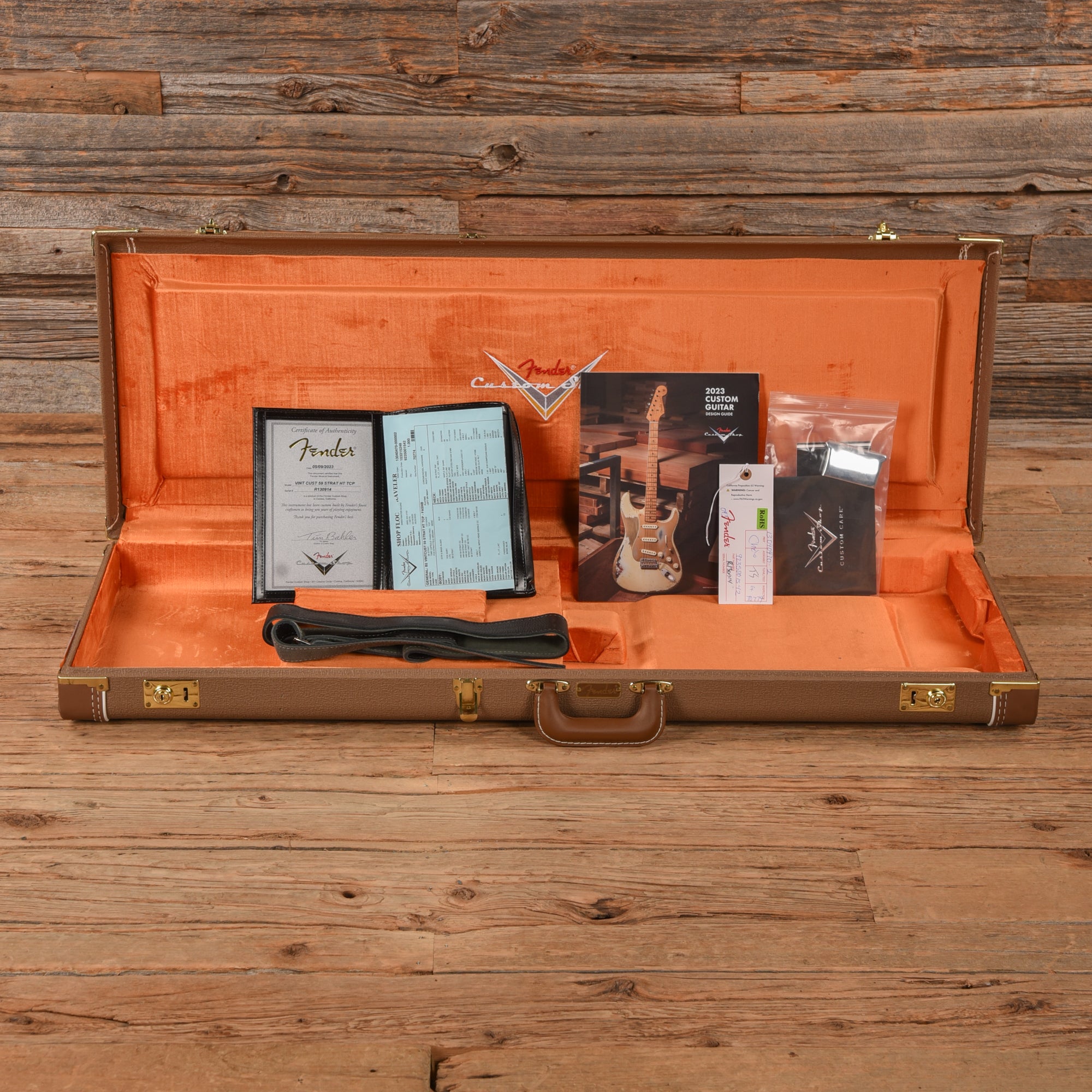 Fender Custom Shop Vintage Custom '59 Stratocaster Hardtail Faded Aged Sonic Blue 2023