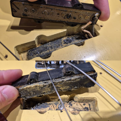 Fender Jazz Bass Olympic White Refin 1965